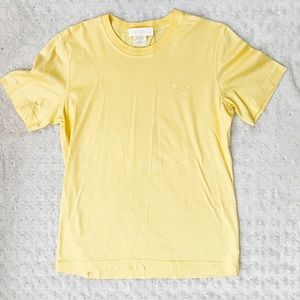 NWOT- ESCADA Yellow Embroidered Tee Shirt